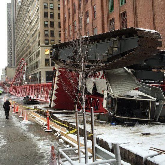 Crane Collapses in Midtown Manhattan
