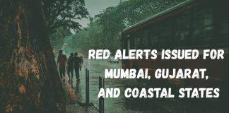 India Braces for Extreme Rainfall: Red Alerts Issued for Mumbai, Gujarat, and Coastal States "India Braces for Extreme Rainfall: Red Alerts Issued for Mumbai, Gujarat, and Coastal States"